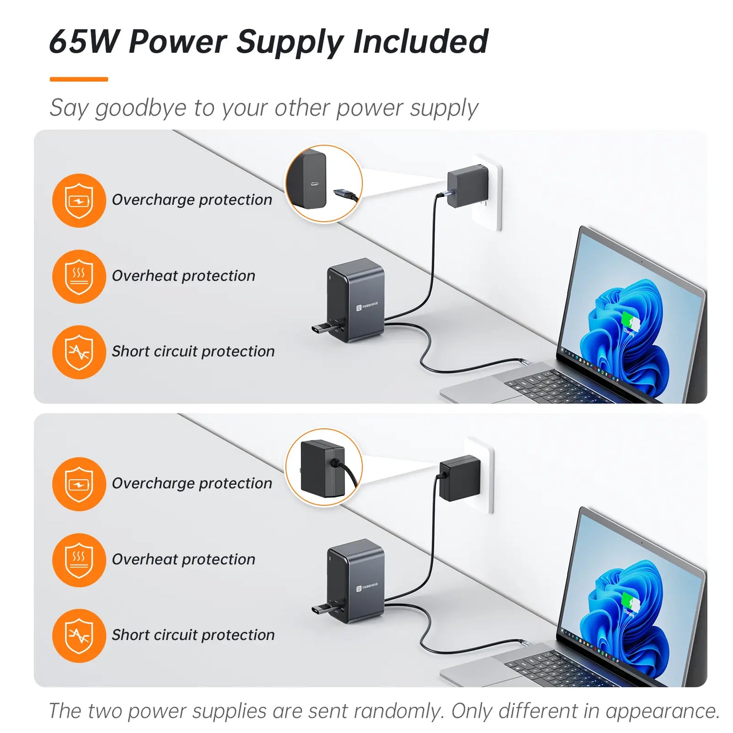 15-in-1 USB C docking station with 65W Charger