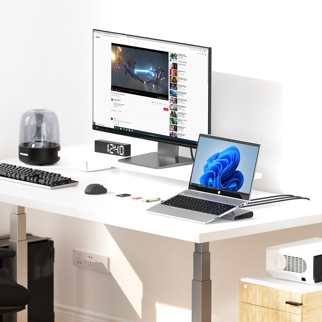 TobenONE UDS041W Laptop Stand & 16-in-1 USB C Docking Station