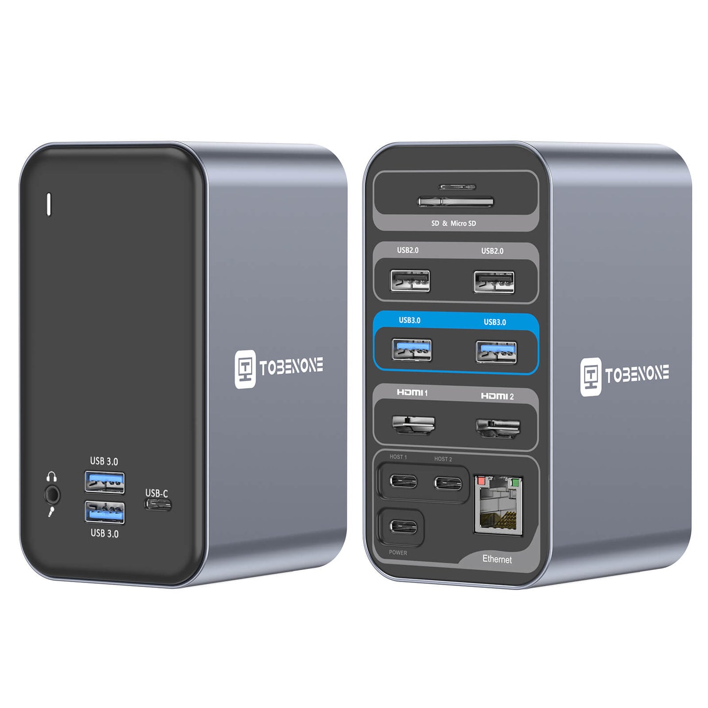 15 in 2 USBC Dock Dual Monitor for MacBook Pro
