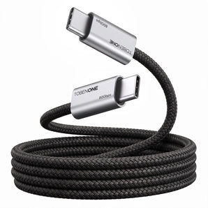80Gbps USB4 Cable for Thunderbolt 5/4/3, 240W, 8K@120Hz, 3.3FT