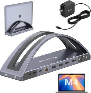 UDS020 Laptop Docking Station Stand Dual Monitor for MacBook Pro/Air(NOT M1/M2/M3)