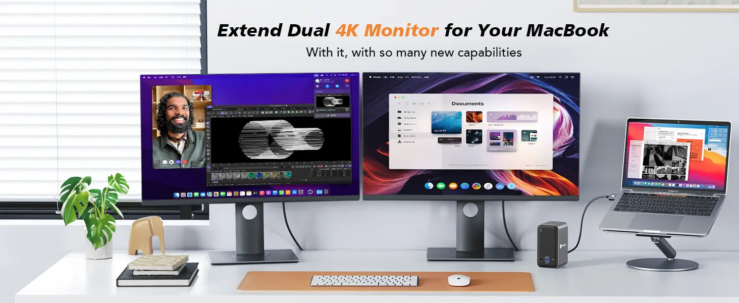 Apple docking station dual monitor