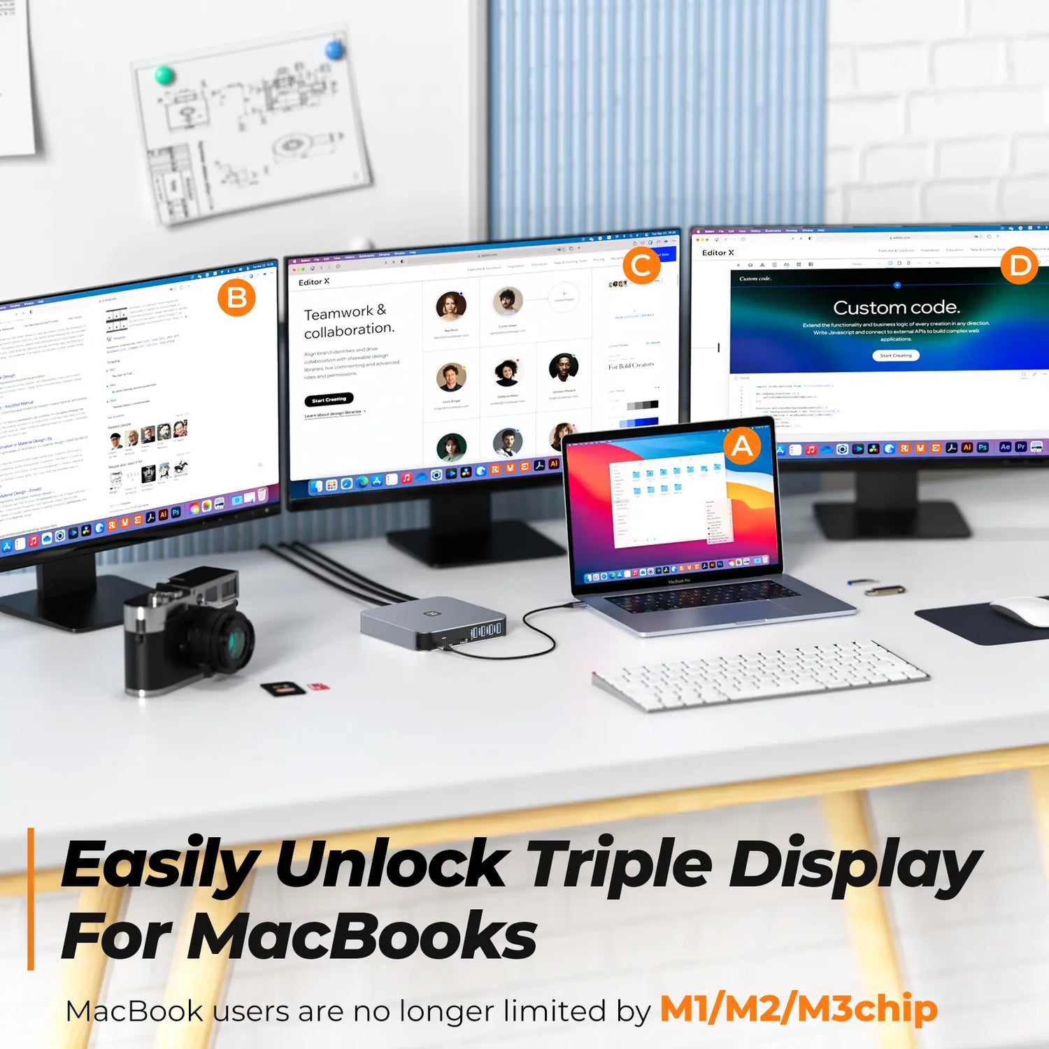 Superb Functionally Triple Display Dock