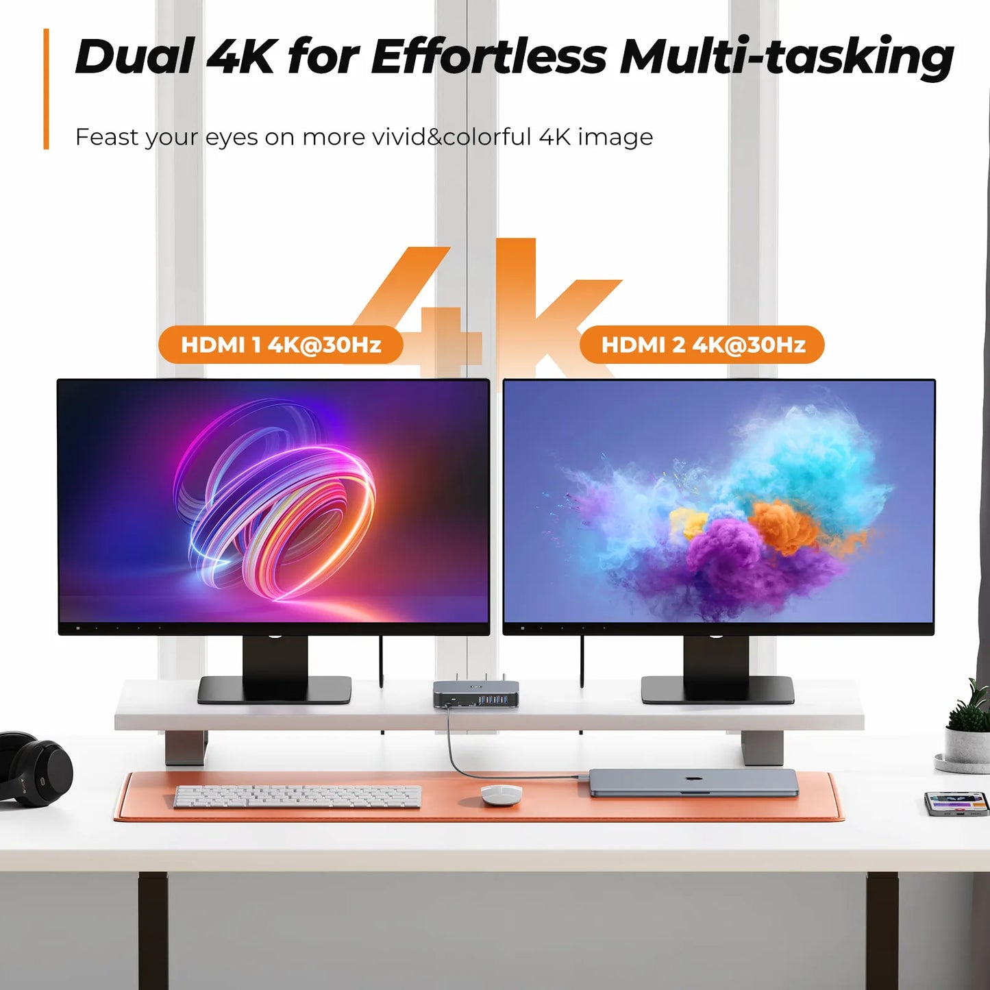 TOBENONE 3 Monitor Docking Station