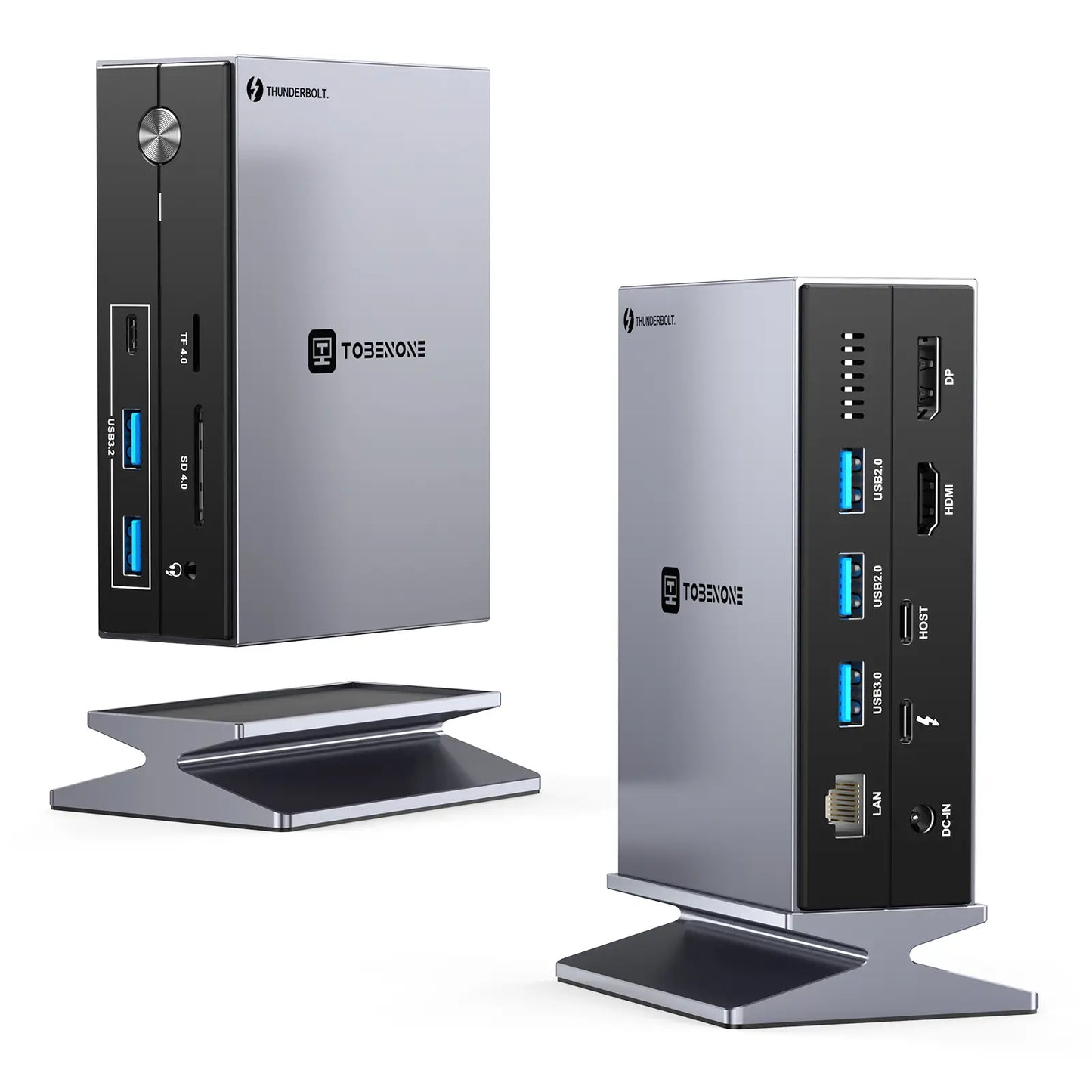 TobenONE UDS035 Thunderbolt 4 Docking Station 8K or Triple 4K@60Hz Display for Thunderbolt 3/4/USB C Windows, MacBook Pro