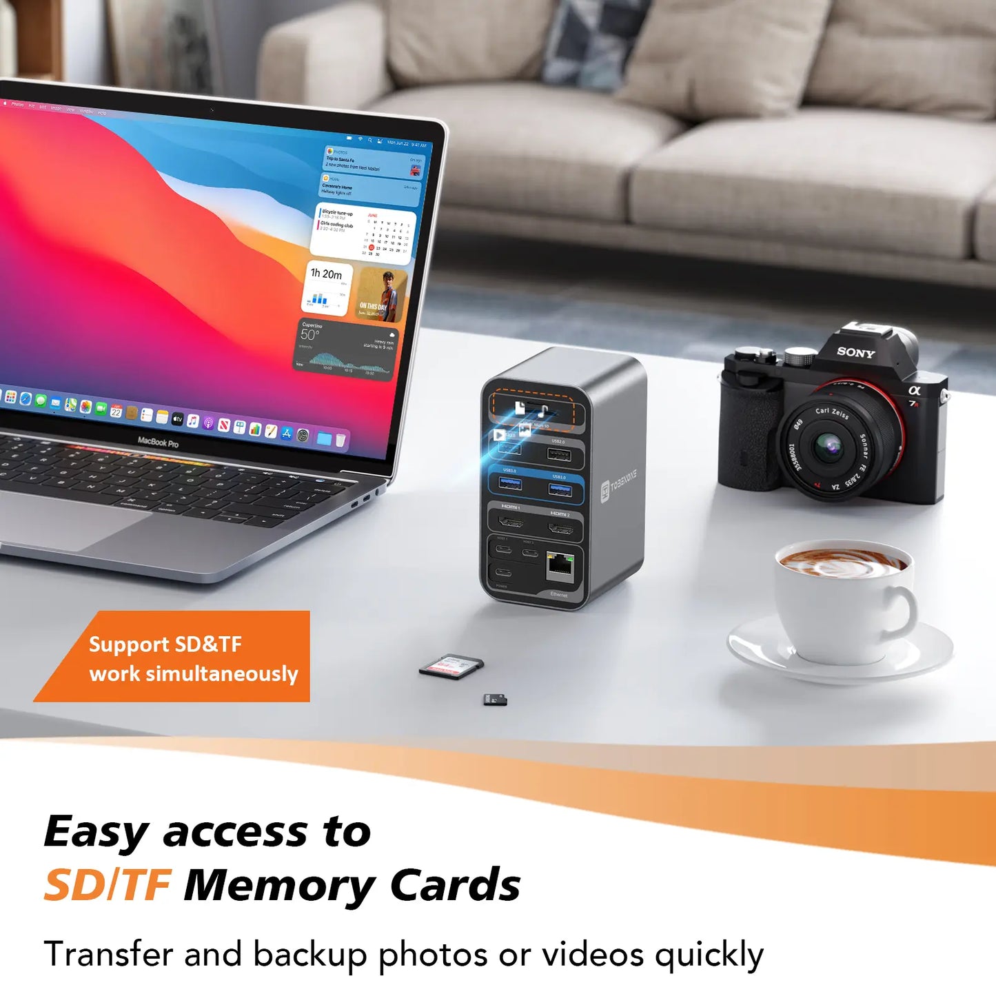 TOBENONE USB C docking station dual monitor UDS013N