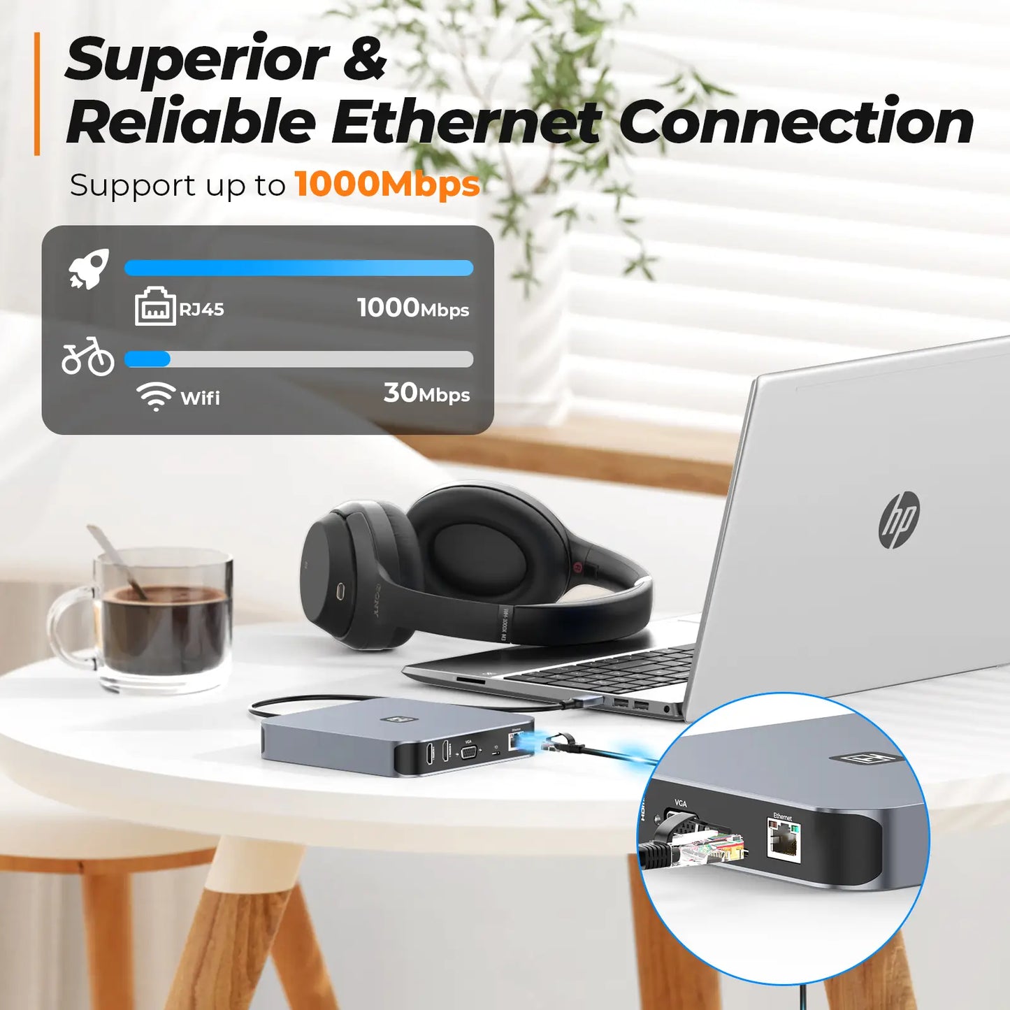 TOBENONE USB C laptop docking station 3 displays
