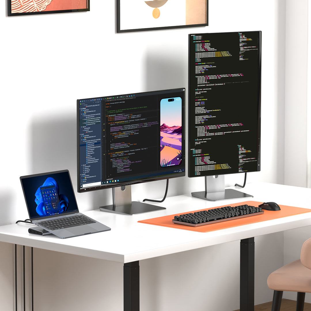TobenONE UDS041W Laptop Stand & 16-in-1 USB C Docking Station