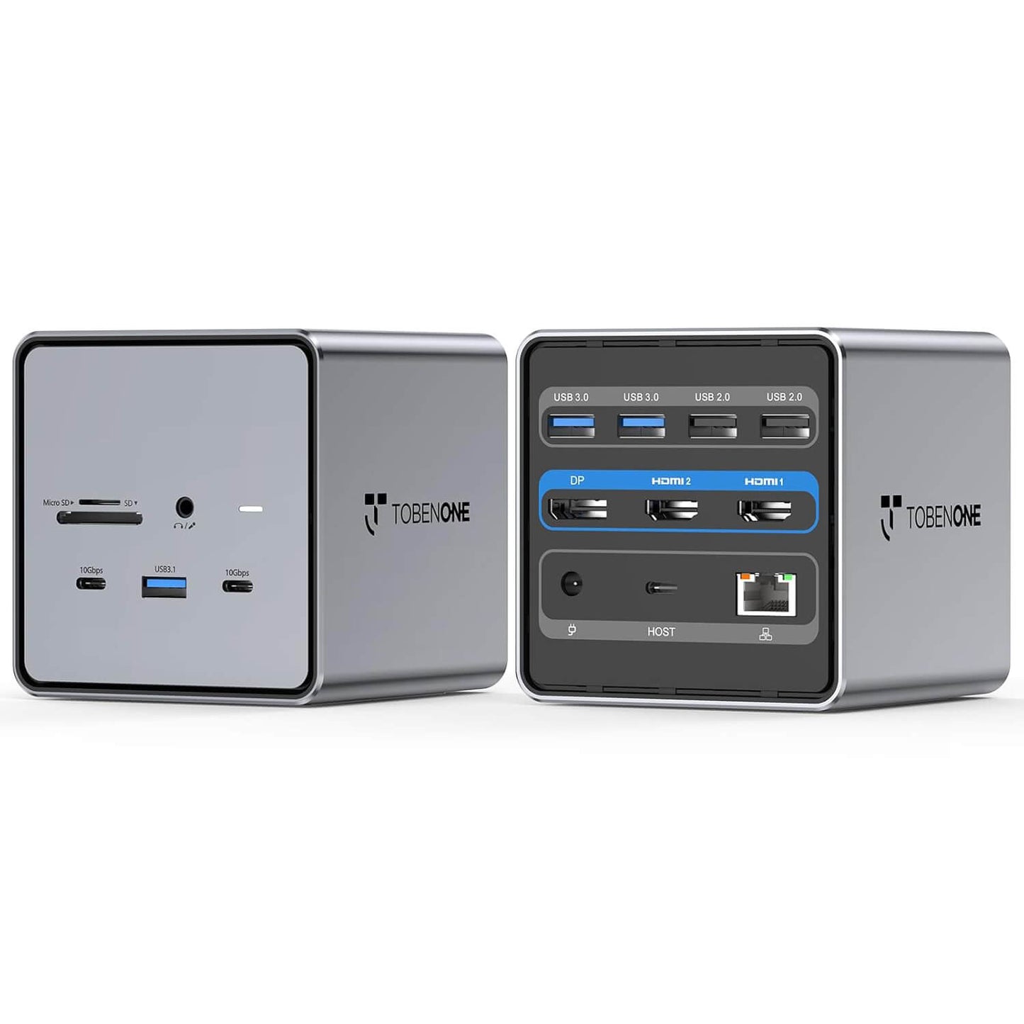 15 In 1 TobenONE USB C Docking Station Dual Monitor Dock with 150W Power Adapter UDS032