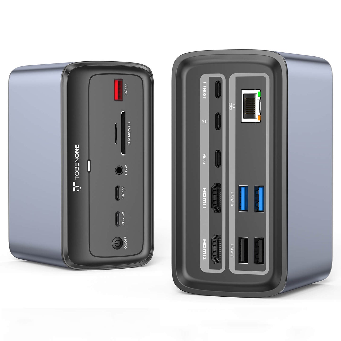 UDS038W USB C Docking Station Triple 4K Display 16-IN-1 Dock with USB C Video Port