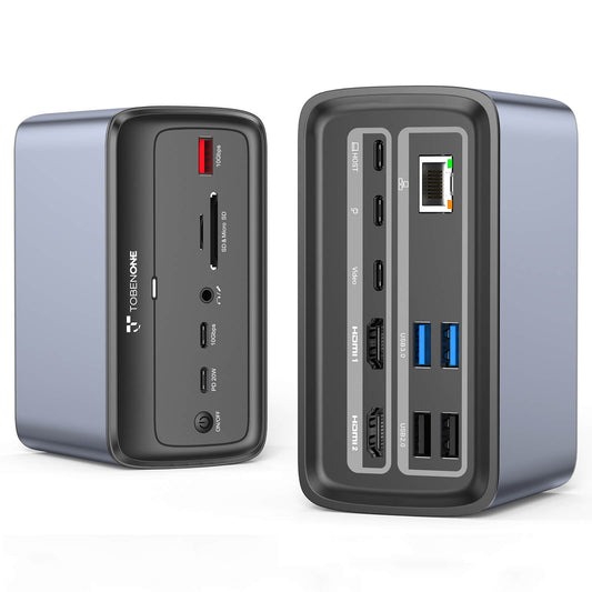 UDS038W USB C Docking Station Triple 4K Display 16-IN-1 Dock with USB C Video Port