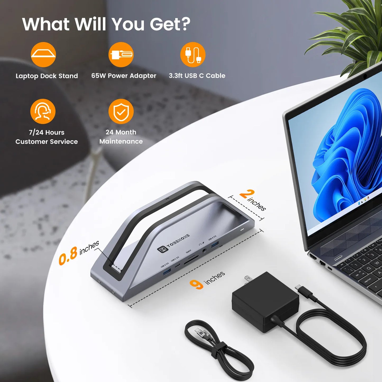 UDS020P USB C Docking Station Triple Monitor for Laptop Universal Laptop Dock Stand