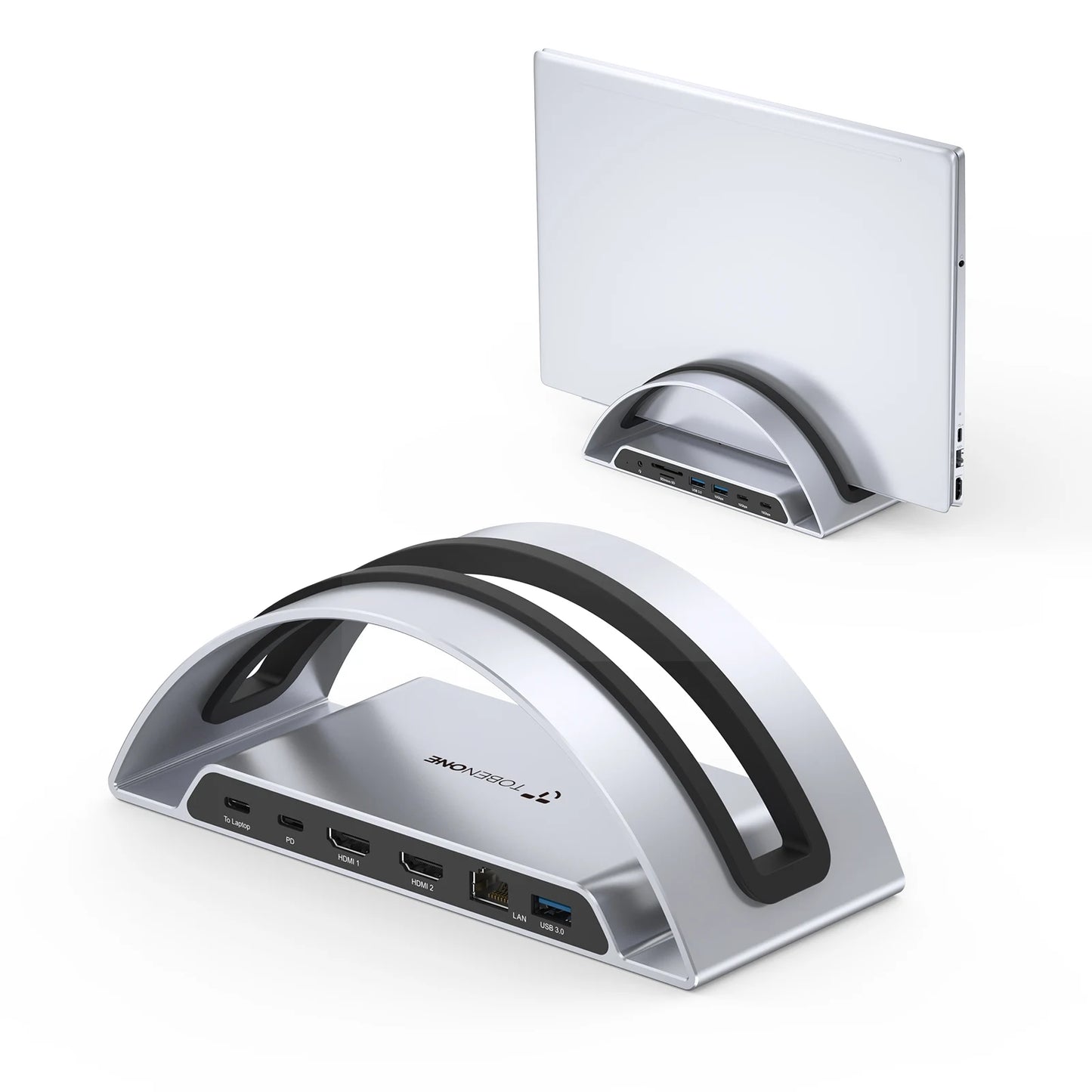 UDS047 TobenONE Laptop Docking Station Dual Monitor, 13-in-1 USB C Docking Station Stand