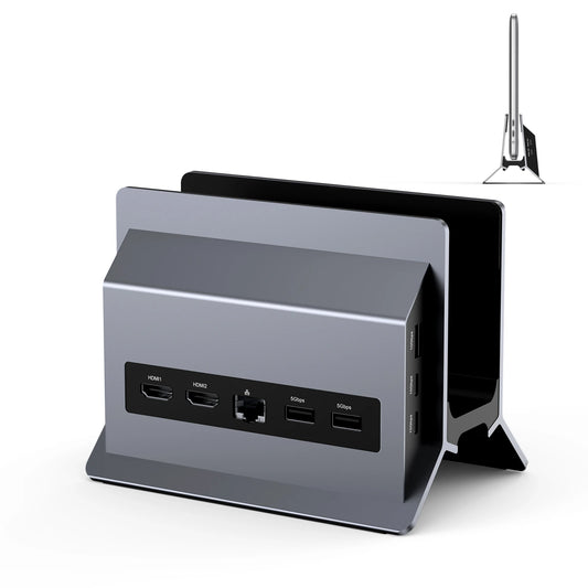 UDS202 TobenONE USB C Laptop Docking Station Dual 4K@60Hz Monitor with 100W Power Supply