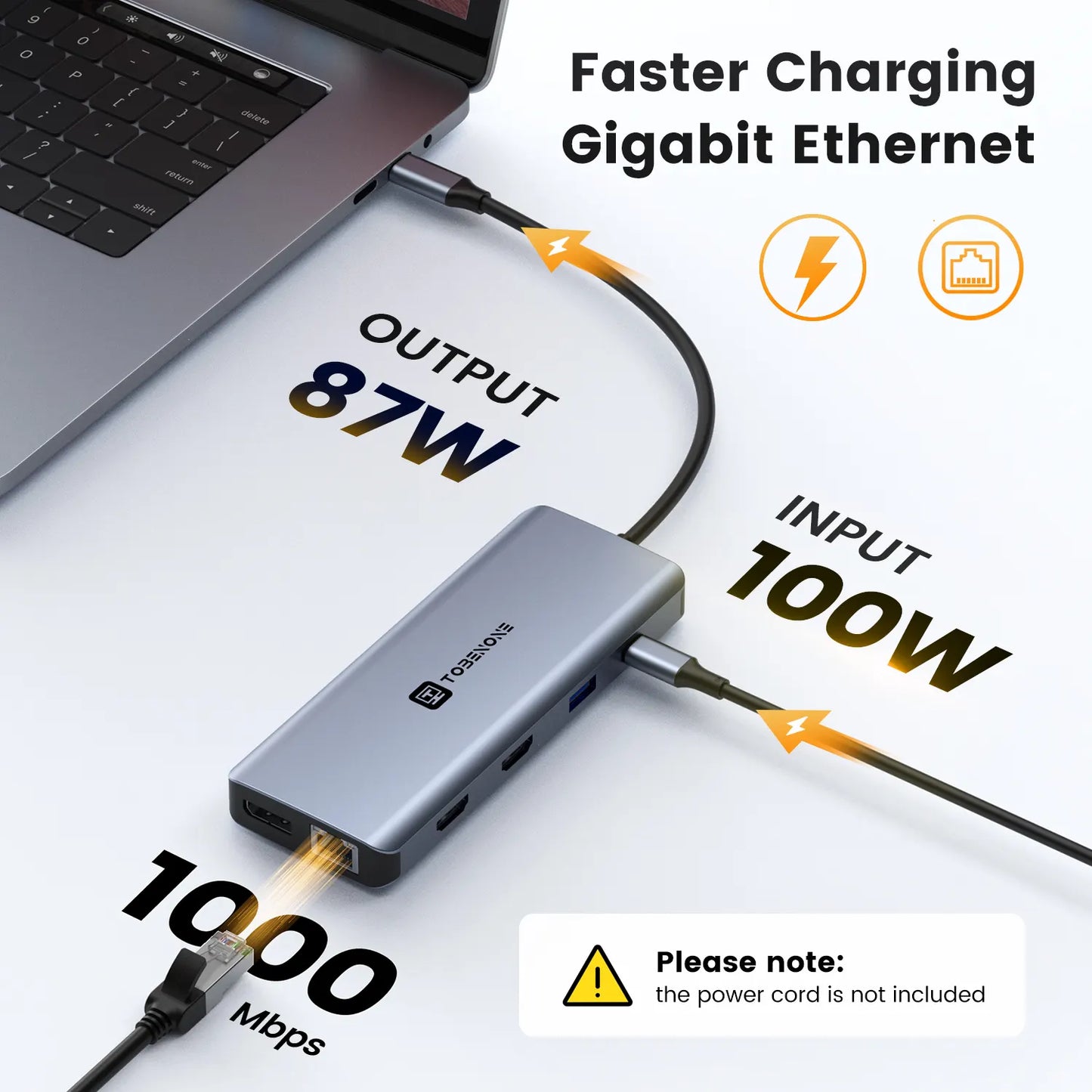 UDS037 USB C Docking Station Dual Monitor & Triple Display TOBENONE 13 in-1 USB-C Hub