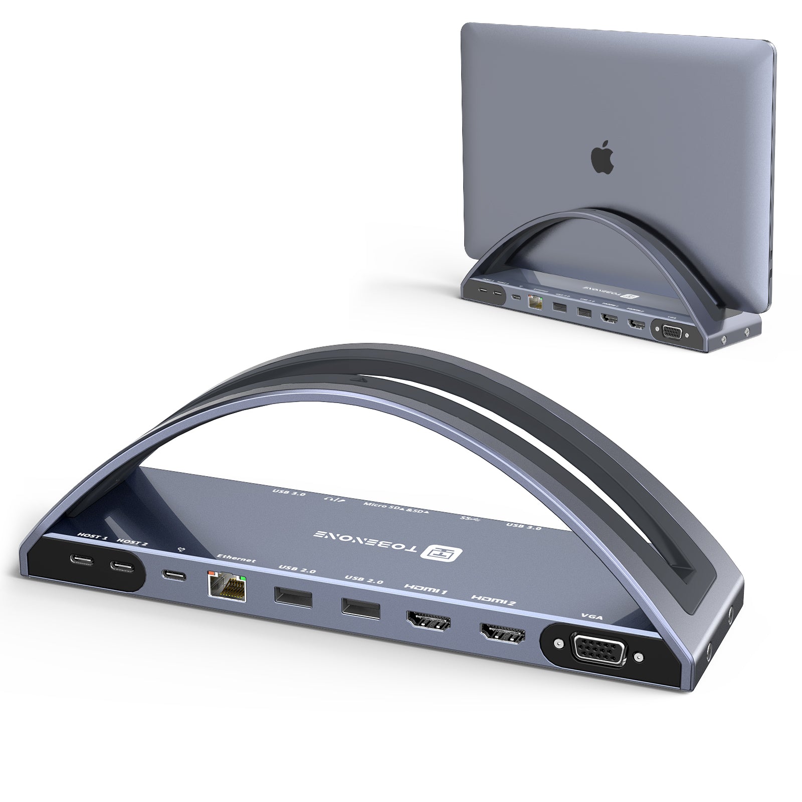 Nebu opfindelse ramme UDS020 Laptop Docking Station Stand Dual Monitor for MacBook Pro/Air –  Tobenone