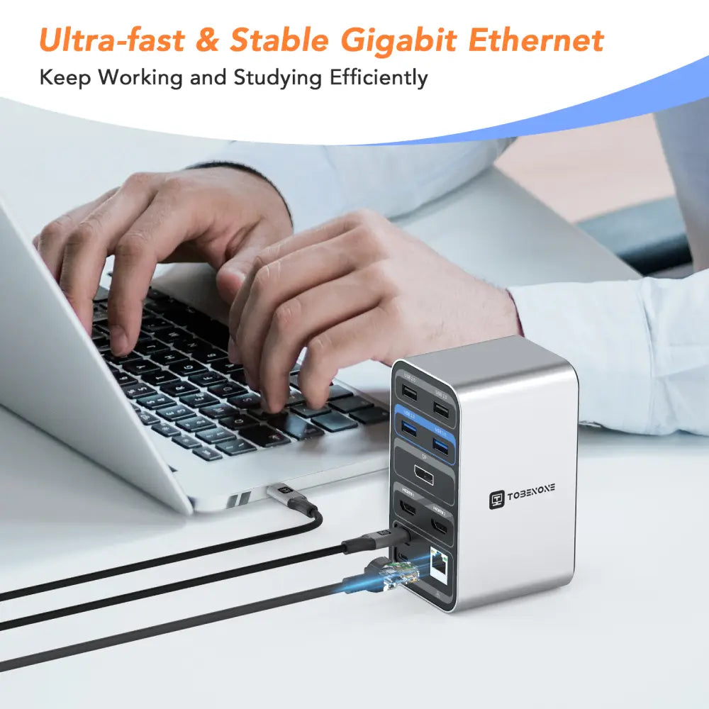 TOBENONE Laptop Docking Station with 2 HDMI