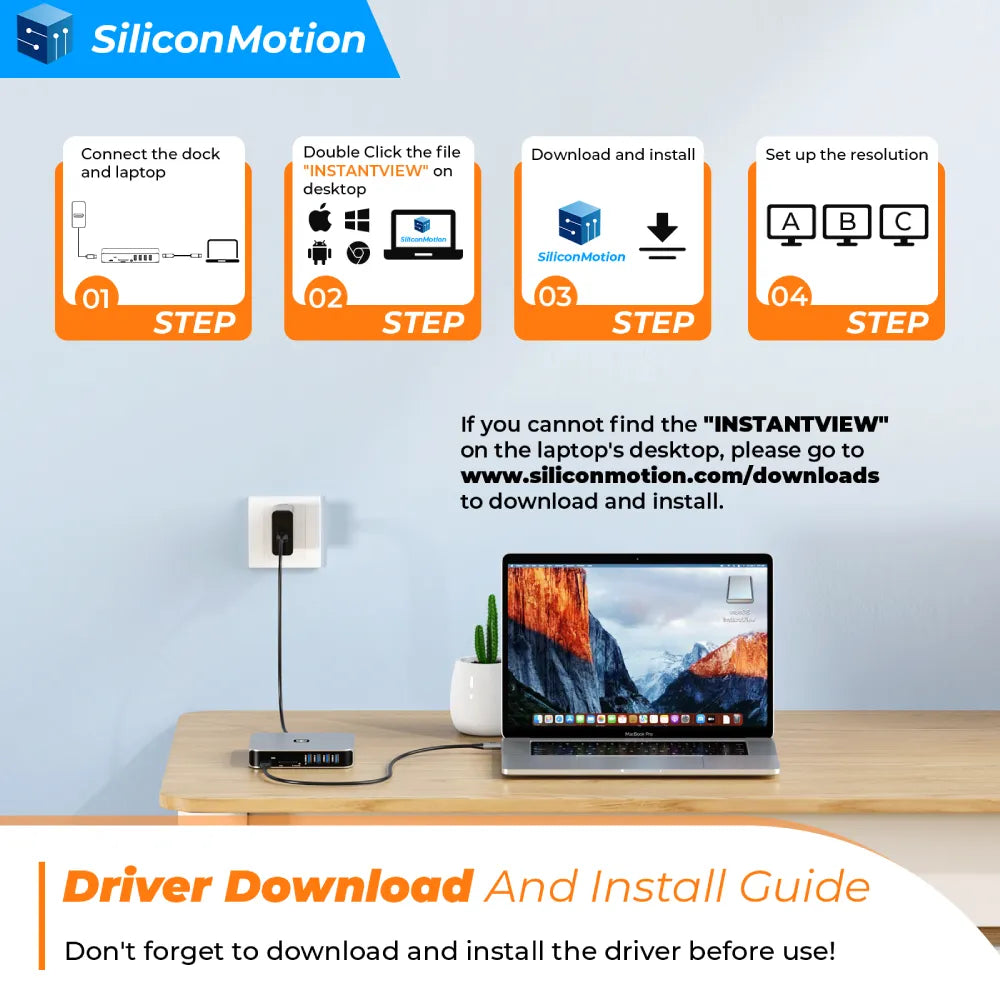 UDS15D Silver Driver Based Docking Station Driver Download and Install Guide