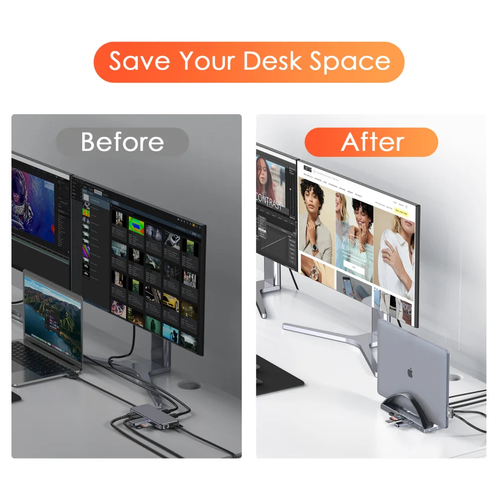 macbook pro docking station usb c laptop docking station with laptop stand