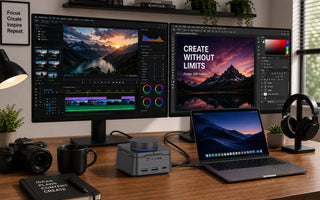 Dual monitor setup with TOBENONE UDS060 docking station for Windows and Mac