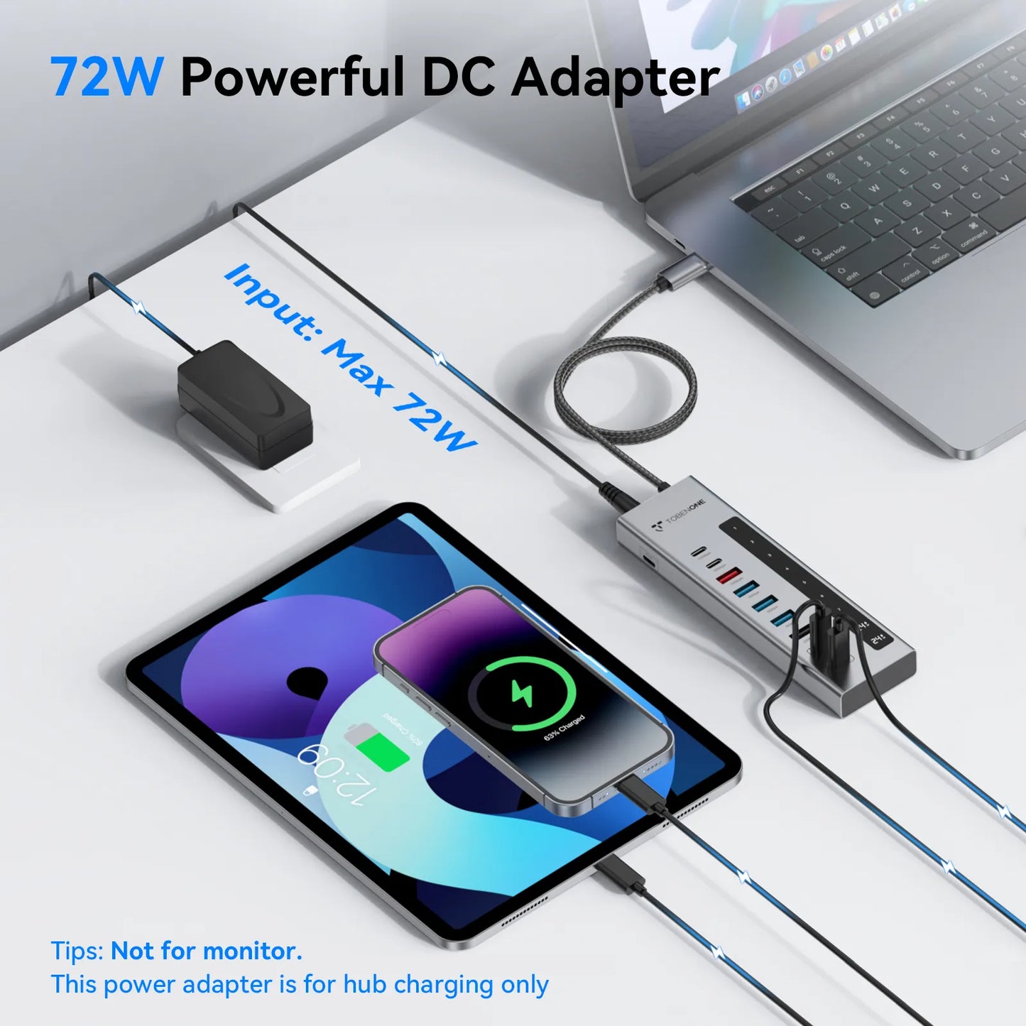 HUB001 TobenONE Powered USB C Hub 11-in-1 10Gbps USB C Splitter