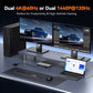 TKM001 KVM Docking Station 2 Monitors 2 Computers Dual HDMI 4K@60Hz
