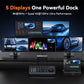 TOBENONE UDS050C 18-in-1 DisplayLink Docking Station for 5 Monitors with Cooling Fan