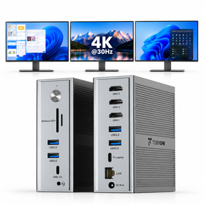 UDS046 DisplayLink Triple Monitor Docking Station for MacBook M1/M2/M3/M4 & Windows & Chrome