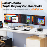 TobenONE 3 Monitor Docking Station for MacBook Pro M2