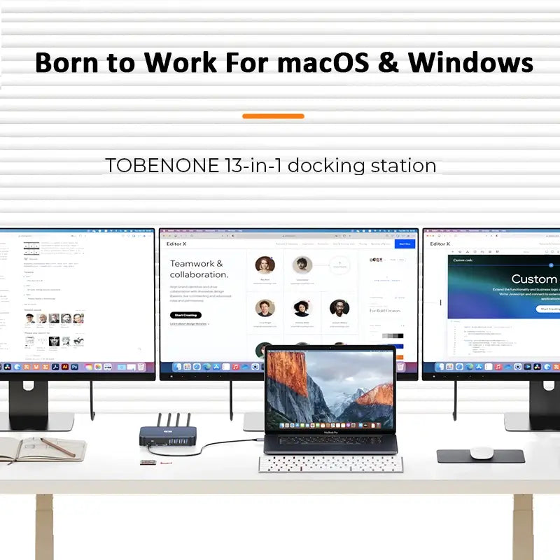 TOBENONE UDS015D Born to work for macos and windows