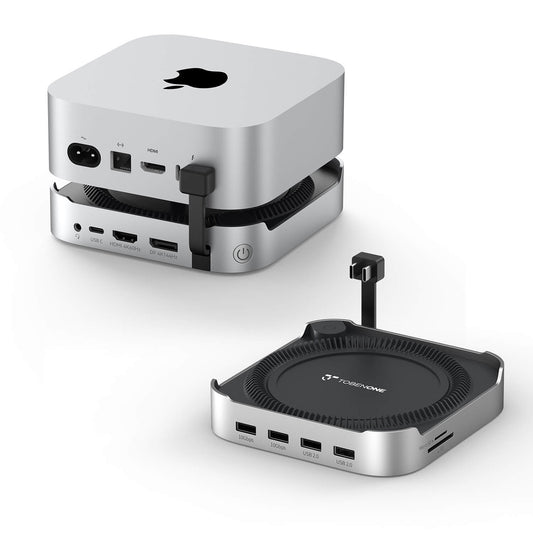 TobenONE 13-in-1 Mac mini M4/M4 Pro Dock with 8TB NVMe SSD Enclosure