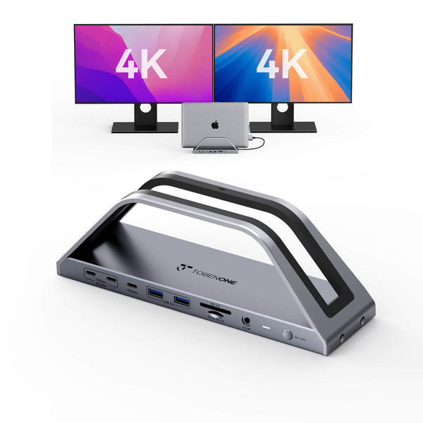 UDS020M Macbook Docking Station for MacBook M1-M5 Pro/Max, 17-IN-2 Docking Station Stand with 150W Charger