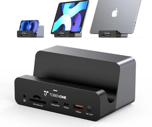 UDS040M Vertical Docking Station Dual Monitor for MacBook Pro/Air, All-in-One USB C Dock Stand