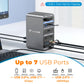 TobenONE Docking Station 3 Monitors UDS018-100W Laptop Docking Station with Power Supply 100W