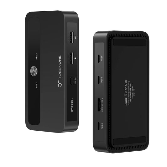 UDS053 USB C KVM Switch 1 Monitor 2 Computers 4K@120Hz HDMI