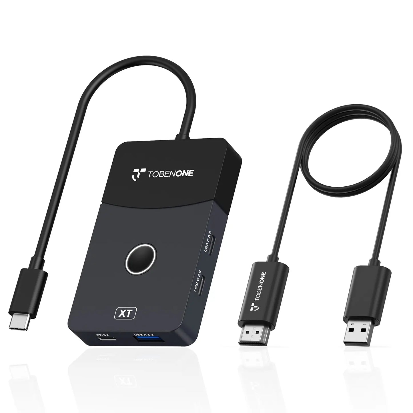 TWP001 USB C Wireless HDMI Transmitter and Receiver, Dual-Band 4K HDMI & USB-C Hub