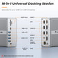 18-In-1 Docking Station USB 3.0 or USB-C Dual Monitor Universal Dock UDS030