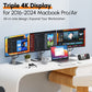 UDS033 TobenONE DisplayLink Docking Station Triple Monitor with 120W Power Adapter