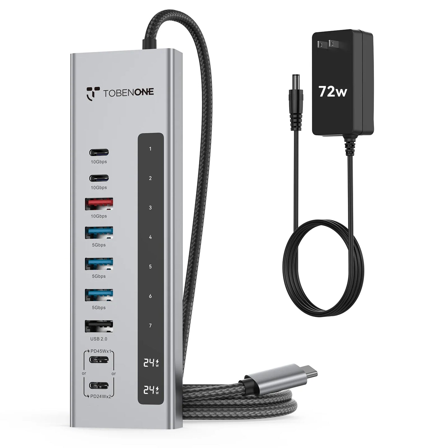 HUB001 TobenONE Powered USB C Hub 11-in-1 10Gbps USB C Splitter