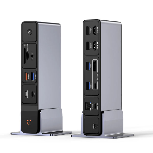 UDS045 Docking Station 3 Monitors 18-in-1 Triple 4K Display with 150W Power Adapter