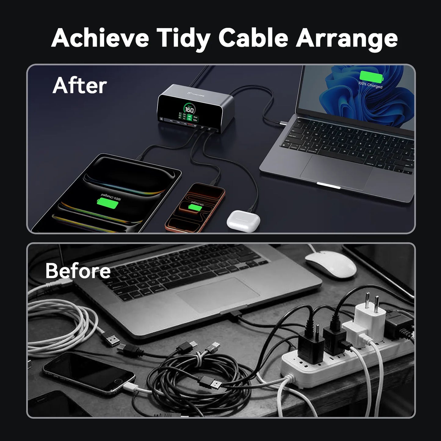 UDS051 TobenONE Docking Station 13-in-1 Laptop Docking Station Dual 4K Monitor with HDMI