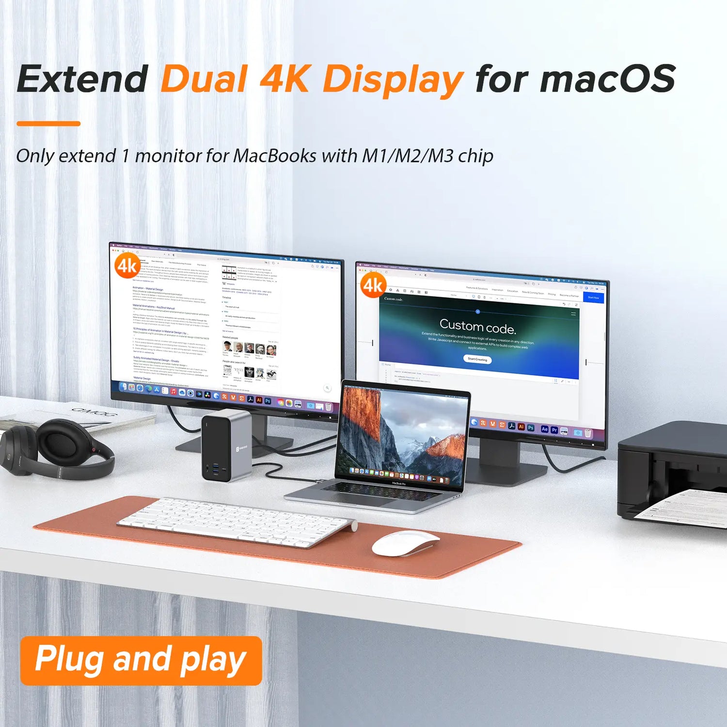 Setup Dual Monitors to an M2 or M1 MacBooks
