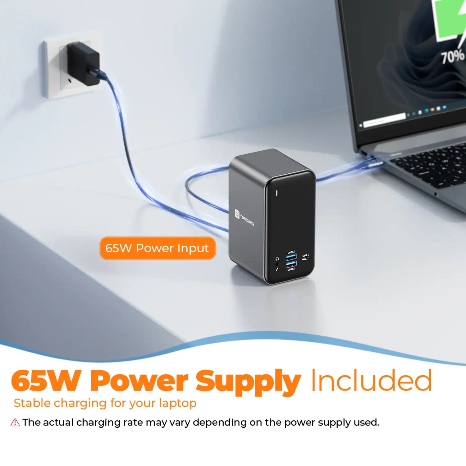 Tobenone USB C Docking Station Stable Supplies Power While You Work