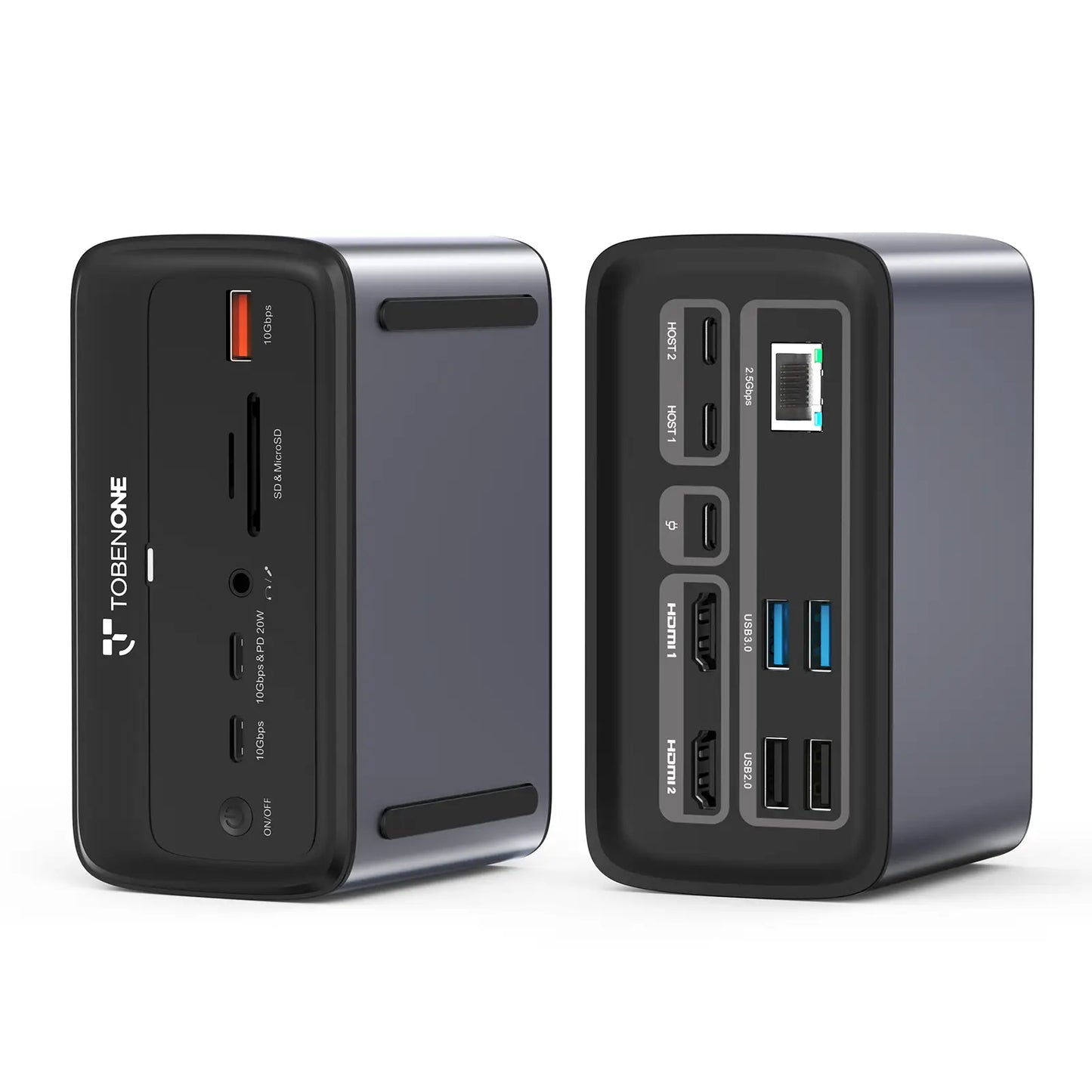 TobenONE M4 MacBook Docking Station Dual Monitor 4K@60Hz - UDS038M