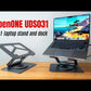 UDS031 Portable Docking Station Stand Ergonomic Adjustable Laptop Stand USB C Hub