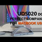 UDS020 Laptop Docking Station Stand Dual Monitor for MacBook Pro/Air(NOT M1/M2/M3)