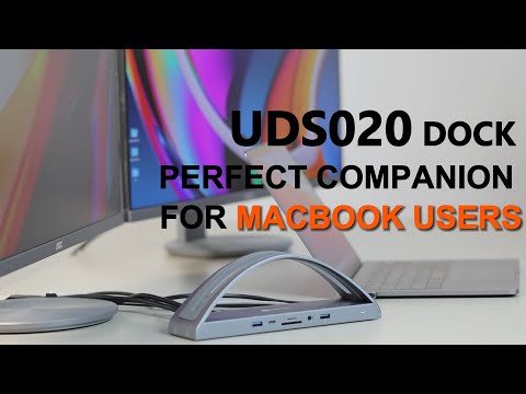 UDS020 Laptop Docking Station Stand Dual Monitor for MacBook Pro