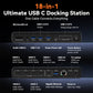 TOBENONE UDS050C 18-in-1 DisplayLink Docking Station for 5 Monitors with Cooling Fan
