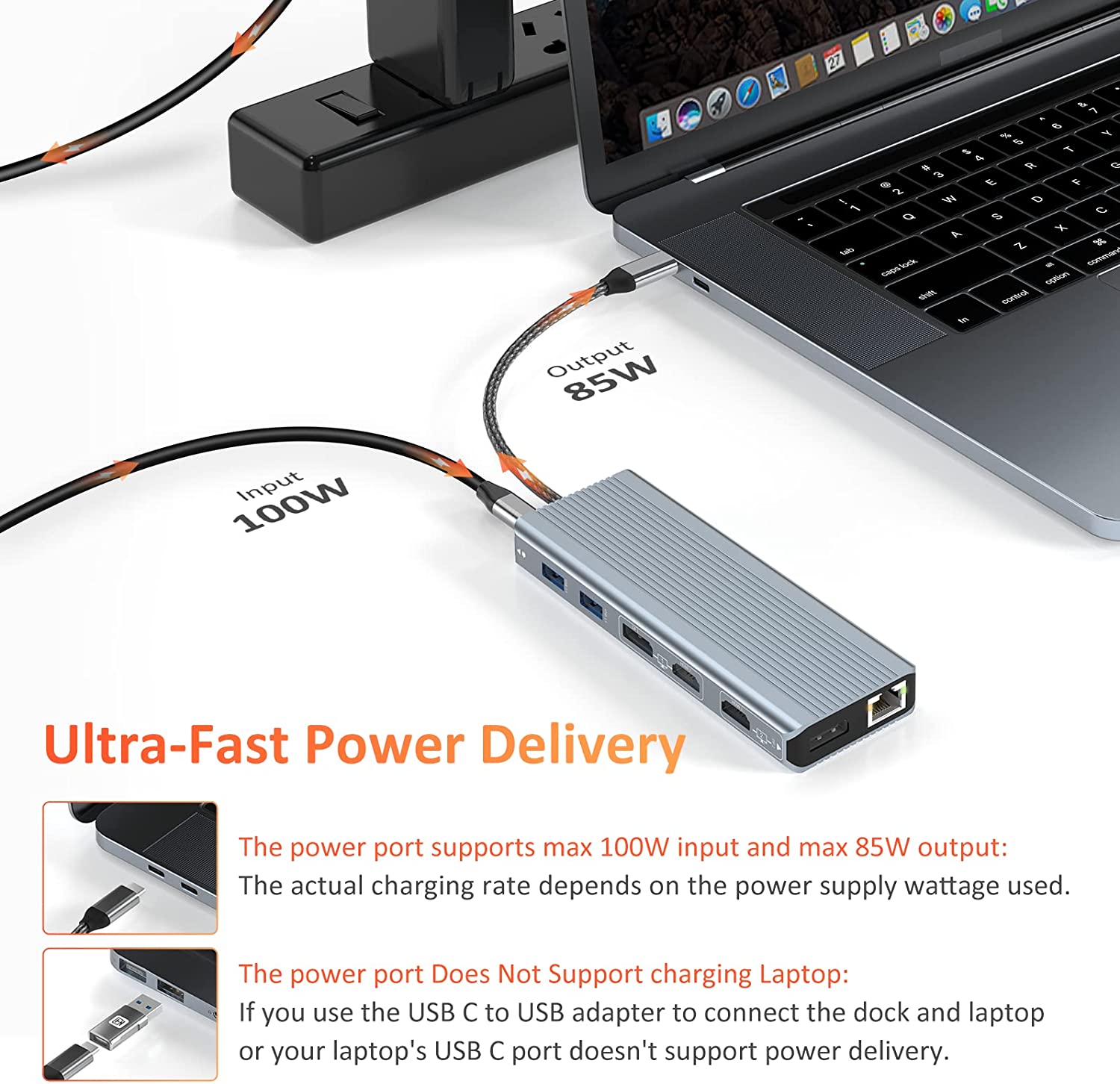 UDS024 Universal Docking Station USB 3.0 and USB C Docking Station Dua –  TobenONE