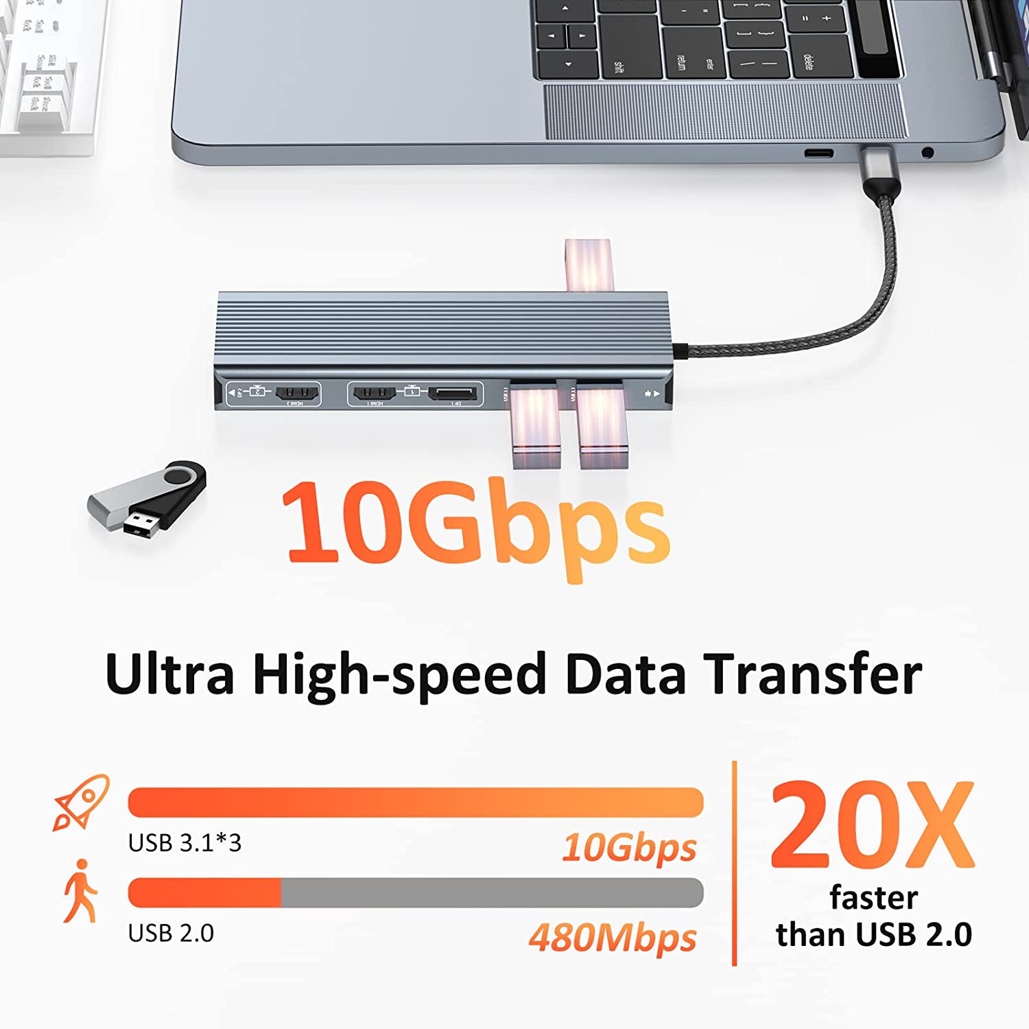 UDS024 Universal Docking Station USB 3.0 and USB C Docking Station